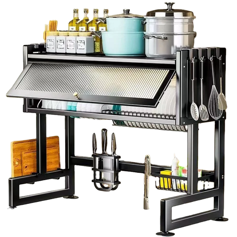 Kitchen Storage Rack Sink Dish Drain Rack